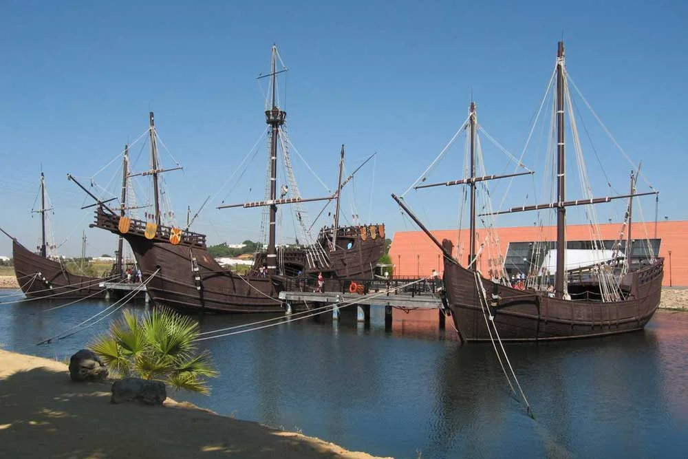 Réplicas de las tres carabelas de Colón en Palos de la Frontera, Huelva